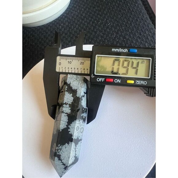 Snowflake Obsidian Crystal Tower (#5) - Picture 7 of 9